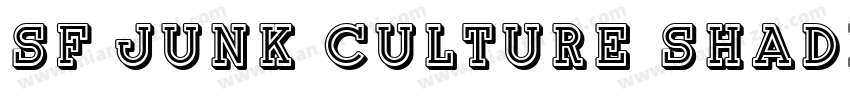 SF Junk Culture Shaded字体转换